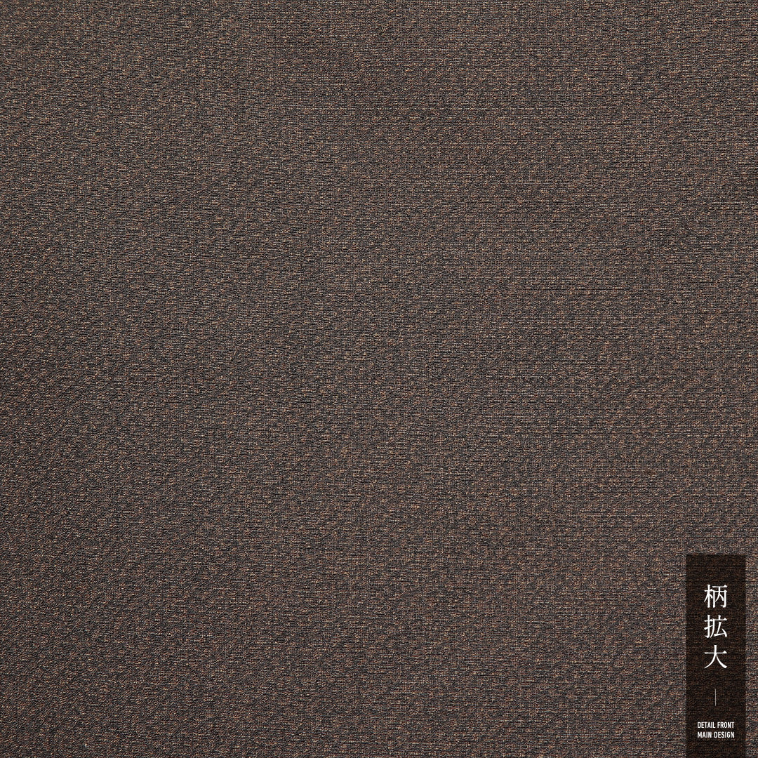 男着物 袷 身丈135cm 裄丈69cm 正絹 Aランク カジュアル 棒衿 Sサイズ 無地 茶系 RP 1224-17215