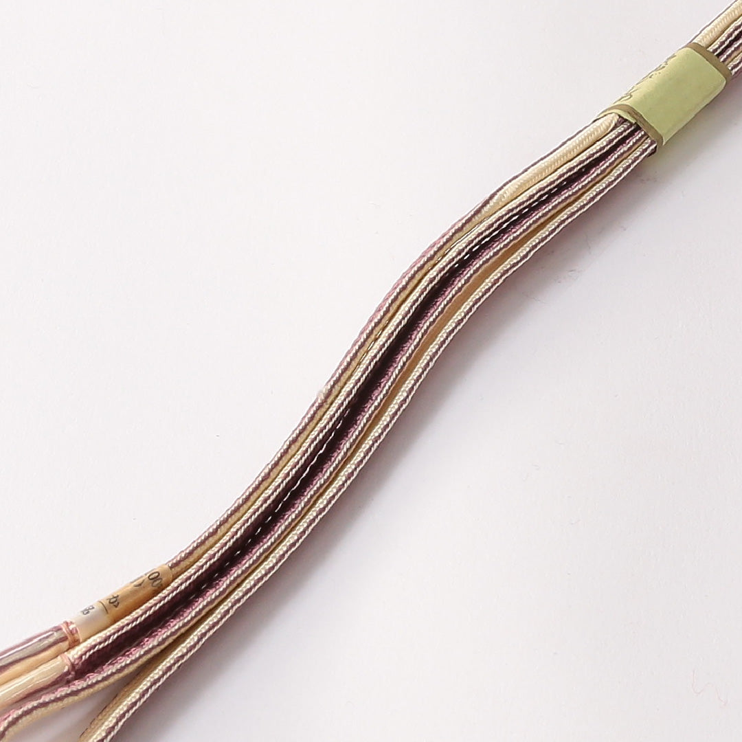 未使用品 帯締め 平組紐 正絹 紫系 1251-01749