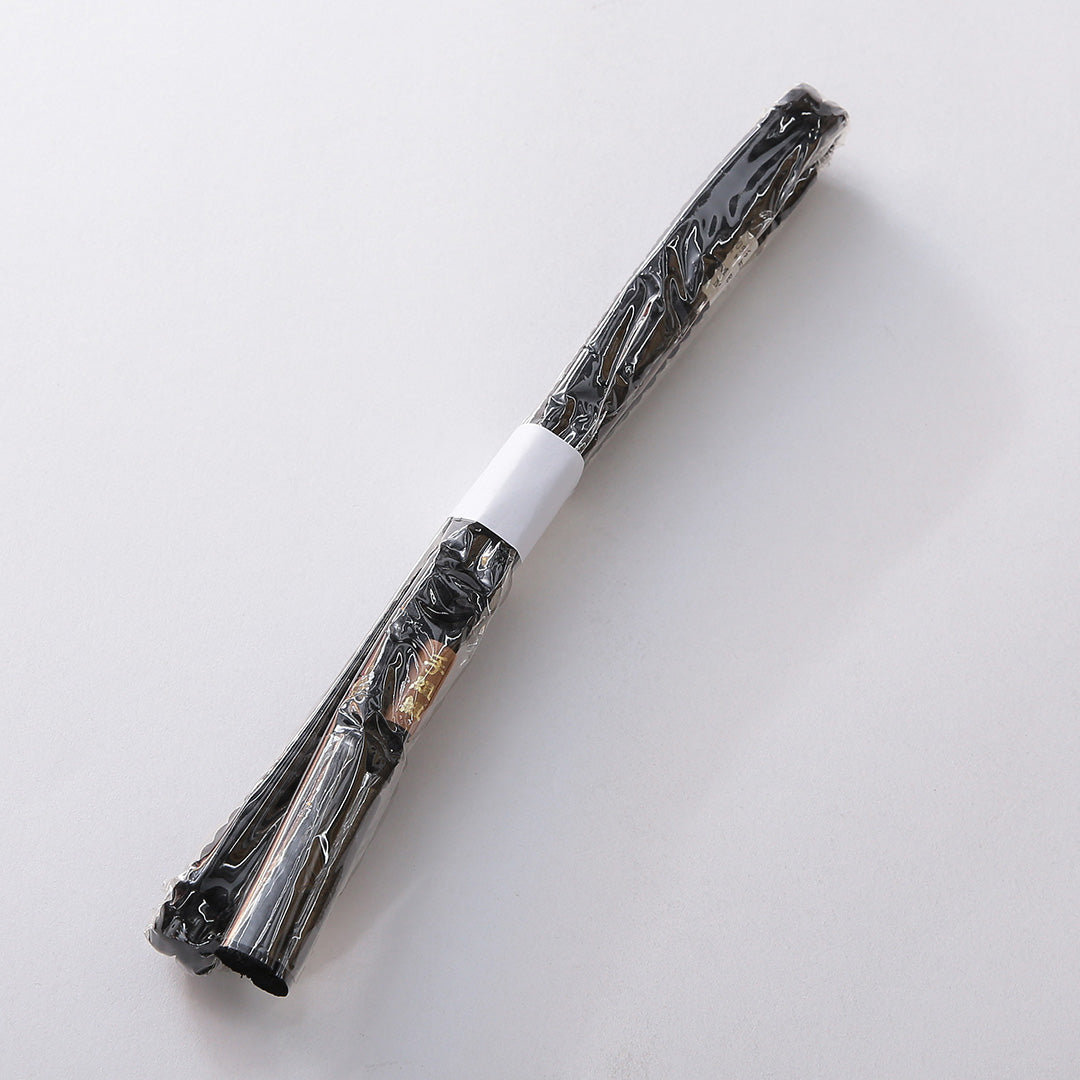 未使用品 帯締め・帯揚げセット 弔事用 正絹 丸組紐 総絞り 黒系 1254-01066