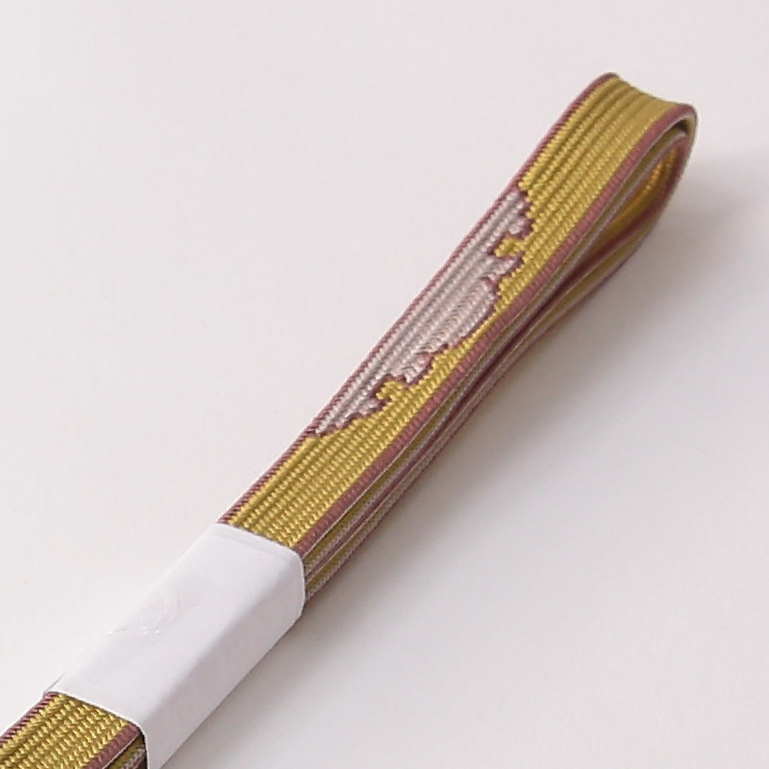 未使用品 礼装用 帯締め 平組紐 高麗組 正絹 緑系 1251-01846