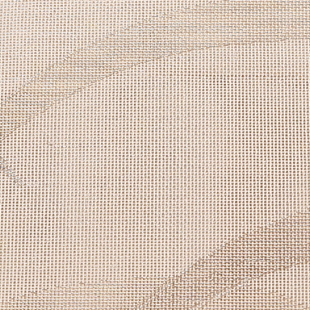 夏物 袋帯 帯丈428cm 正絹 六通 インフォーマル 芝草 クリーム系 1243-02488