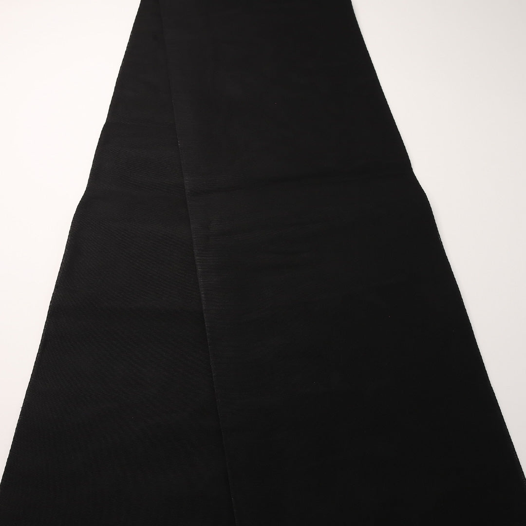 夏物 弔事用 袋帯 帯丈436cm 正絹 全通 唐華 黒系 1243-02436