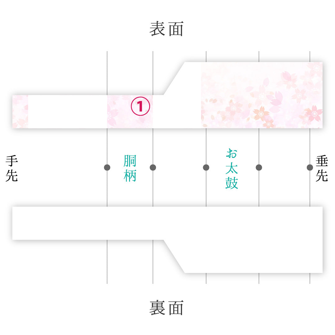 名古屋帯 1245-04505 手先アップ