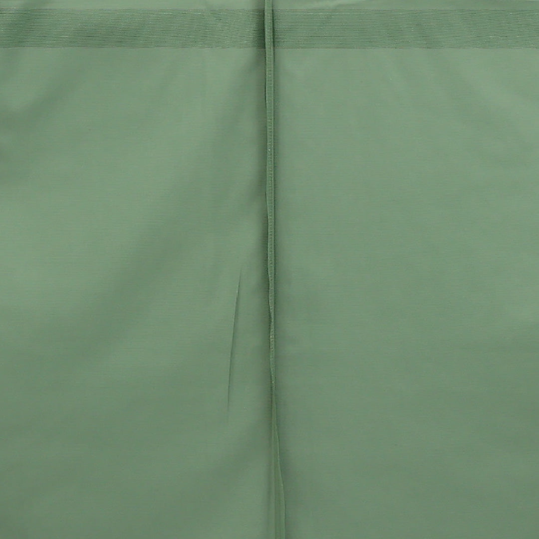 夏物 洗える着物 色無地 絽 身丈163cm 裄丈65cm ポリエステル Cランク インフォーマル 広衿 XLサイズ 無地 緑系 RP 1219-17317