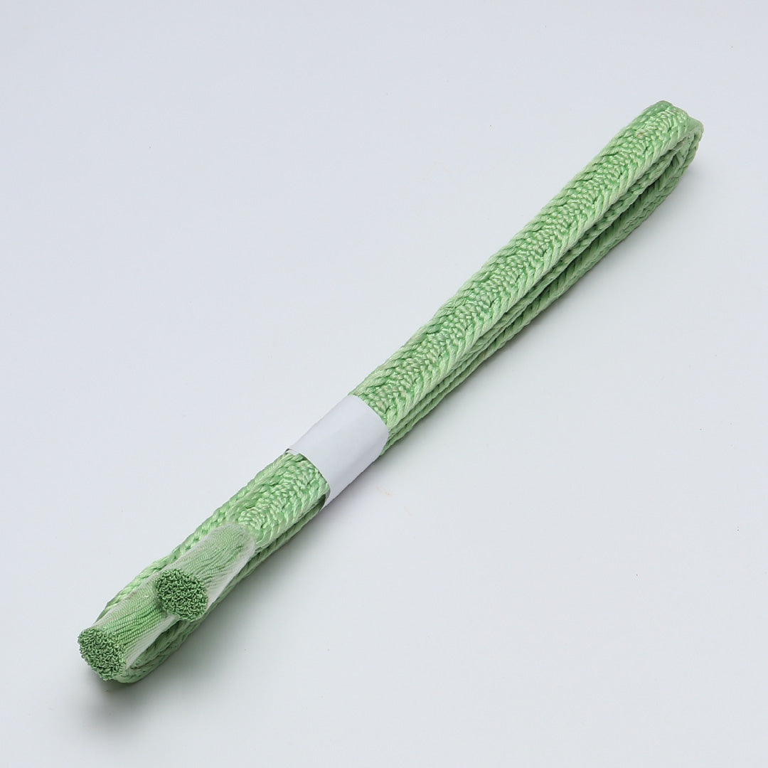 未使用品 帯締め 平組紐 唐組 正絹 緑系 1251-02098