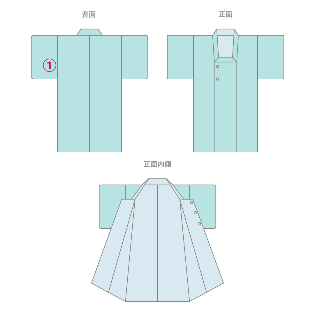 道行コート 袷 身丈90cm 裄丈64cm 正絹 Bランク Mサイズ 織り出し 七宝 黒系 HP 1237-12538