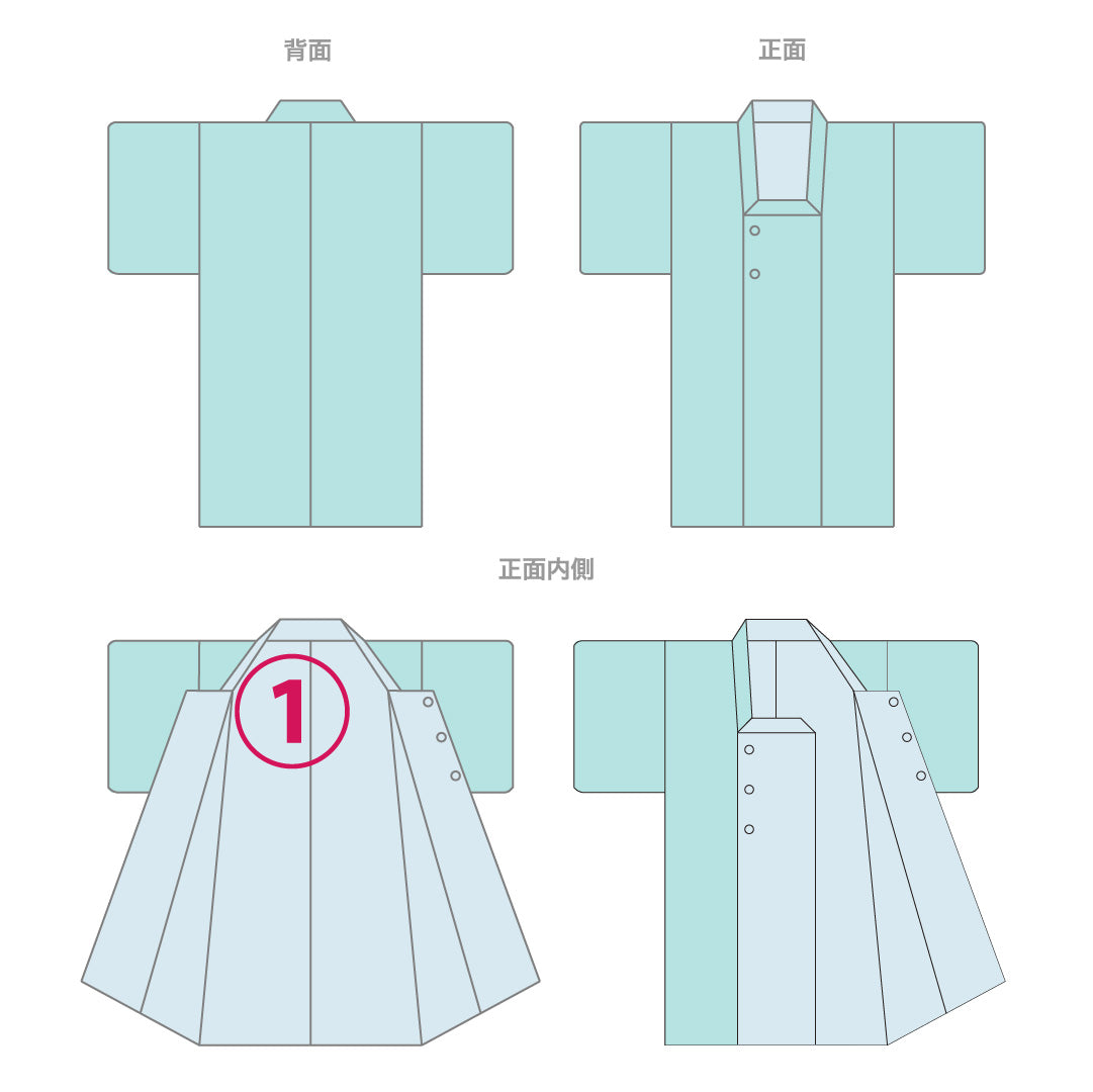 道行コート 袷 身丈134cm 裄丈64cm 正絹 Aランク Mサイズ 幾何学柄 赤系 HP 1237-12846