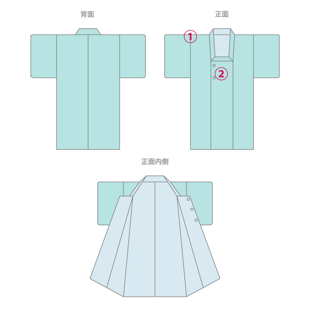 道行コート 袷 身丈84cm 裄丈63cm 正絹 Aランク セミフォーマル Sサイズ ポケットあり 創作柄 青系 RP 1237-12710