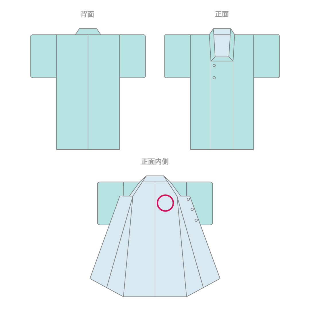 道行コート 単衣 身丈130cm 裄65cm ウール 洗える着物 Sランク 絣 肩当て 紫系 1217-00653