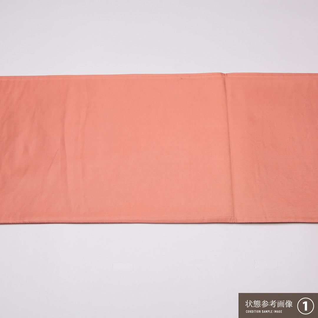 袋帯 帯丈444cm 正絹 六通 王朝御所車文 フォーマル 御所車 鴛鴦 流水 牡丹 金箔 落款 ピンク系 金系 1243-01246