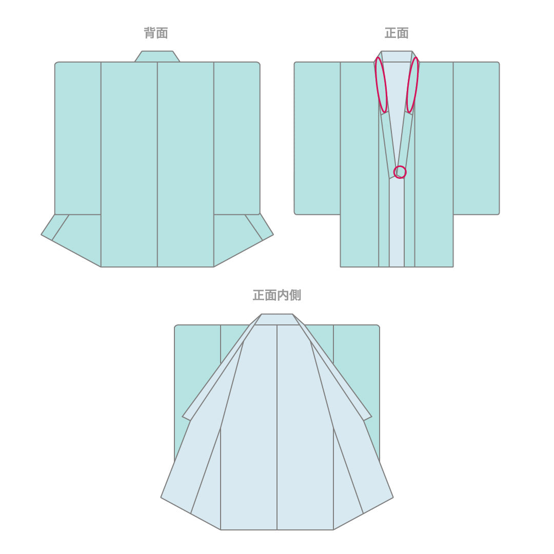 振袖 身丈162cm 裄丈66cm 袷 正絹 Bランク 広衿 梅 吉祥文様 1213-F0298