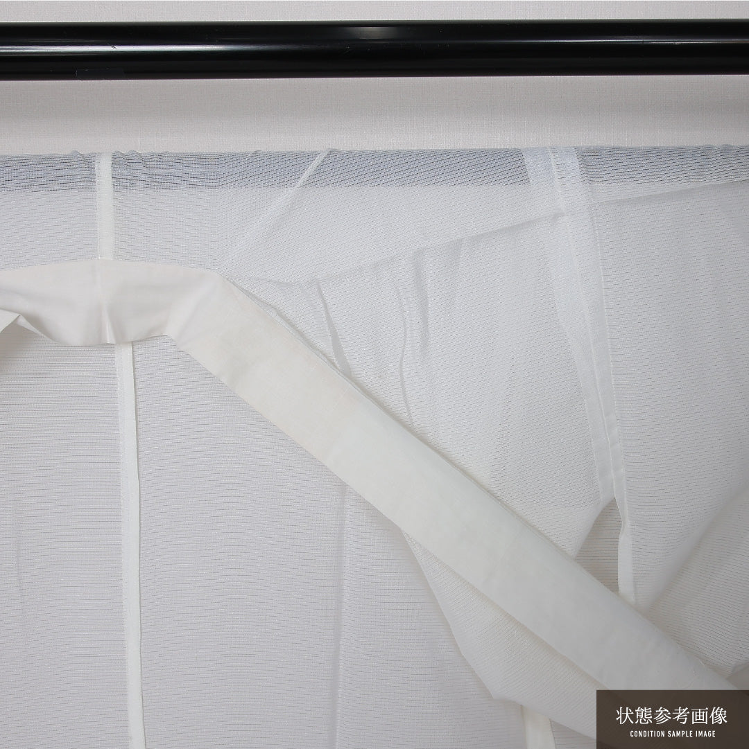 夏物 長襦袢 絽 身丈132cm 裄丈63cm 正絹 Cランク XLサイズ 白系 LP 1239-12671