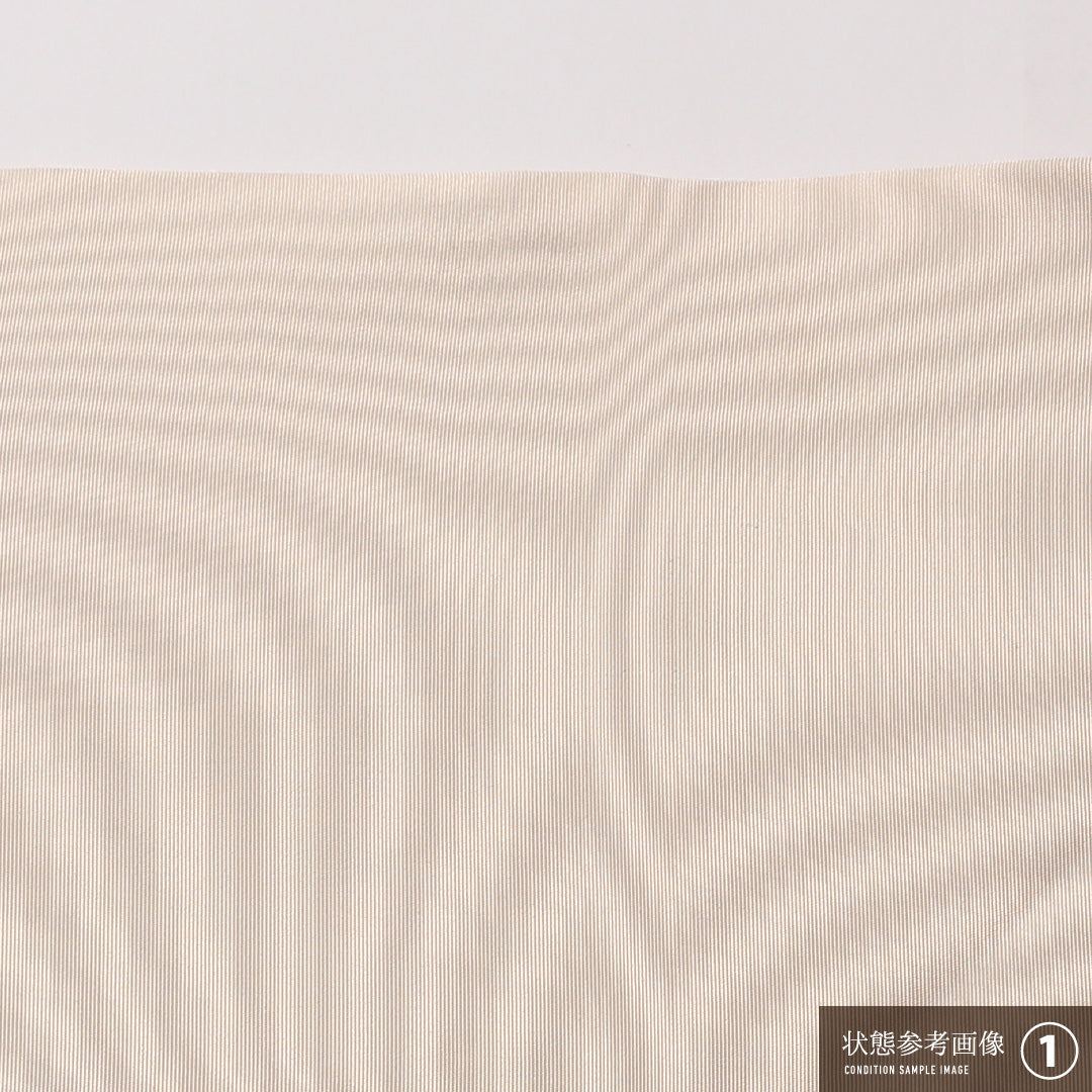 九寸名古屋帯 Aランク 帯丈354cm 正絹 ポイント柄 名古屋仕立て 染め インフォーマル 塩瀬 菊 クリーム系 RP 1245-02324