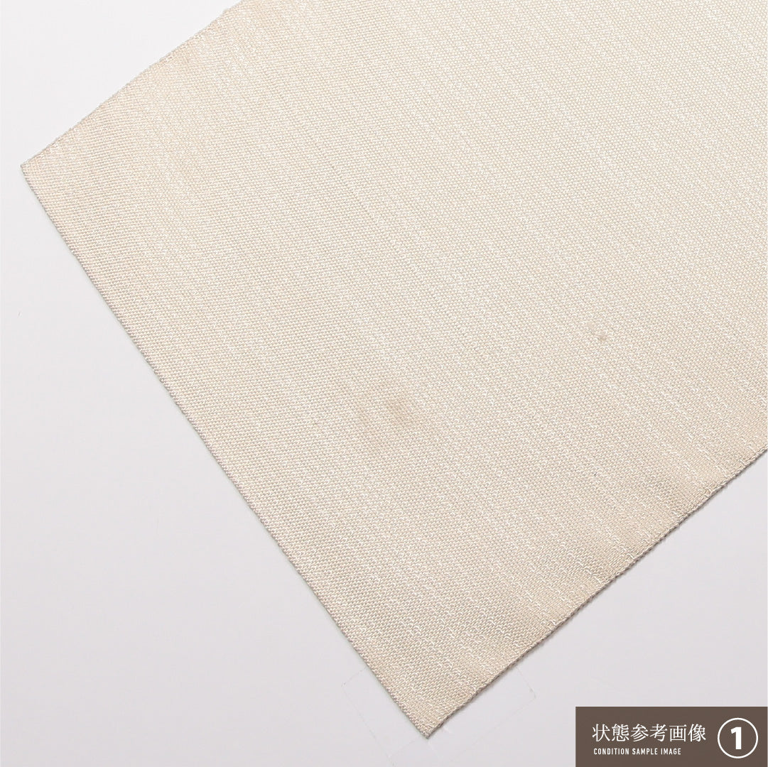 八寸名古屋帯 （夏帯） 帯丈363cm 正絹 ポイント柄 松葉仕立て 織り カジュアル 紫陽花 クリーム系 RP 1245-01960