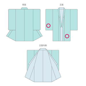 リサイクル着物】振袖 身丈170～174cm 裄丈67cm～ 袷 金彩加工 藤 鶴