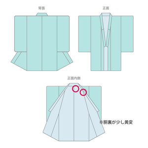 リサイクル着物】大島紬 身丈159cm 経緯絣 幾何学模様 正絹 Aランク 袷