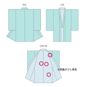 リサイクル着物】訪問着 袷 身丈165.5cm 裄丈67cm～ 京友禅 扇 蝶 正絹