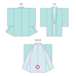 リサイクル着物小紋 身丈 裄丈～ 袷 総絞り 正絹 S