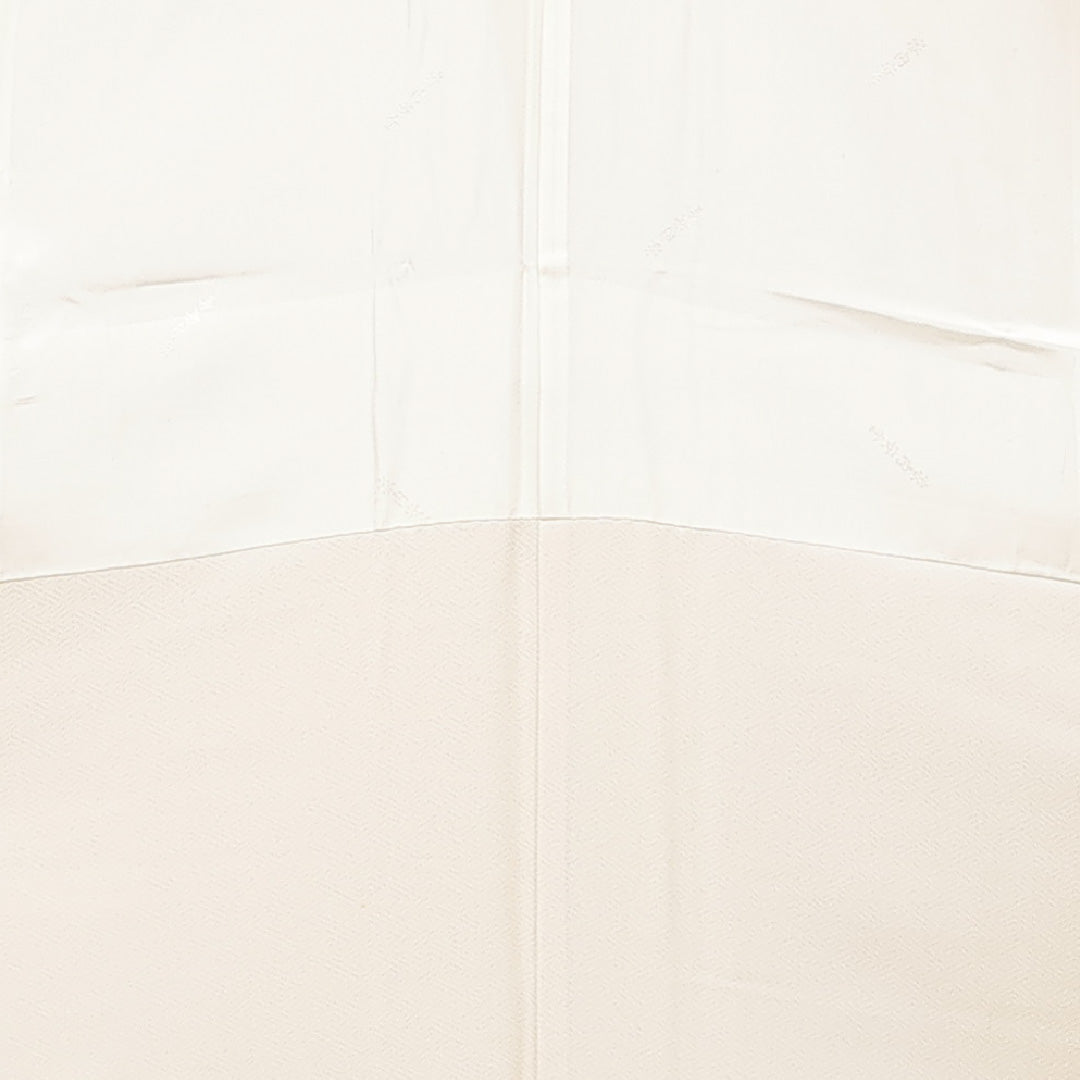 訪問着 袷 身丈158cm 裄丈64cm 正絹 Cランク Mサイズ 広衿 セミフォーマル 流水 菊 クリーム系 1212-16911