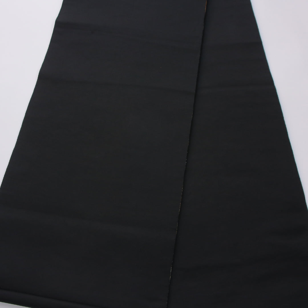 袋帯 帯丈436cm フォーマル 六通 Aランク 正絹 引箔 御所解 黒系 1223-02333