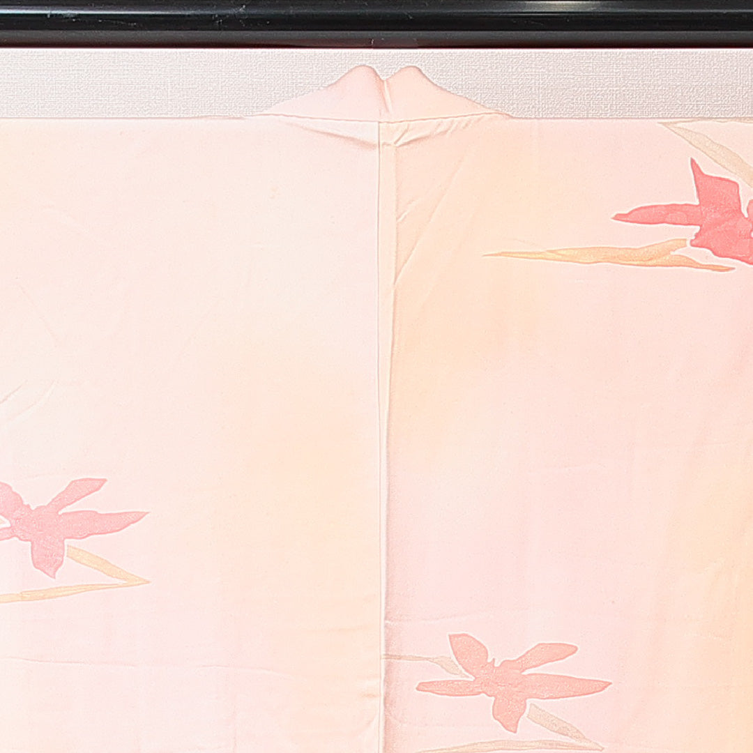 羽織 袷 身丈76cm 裄丈64cm 正絹 Cランク カジュアル Mサイズ 創作柄 ピンク系 HP 1232-15252