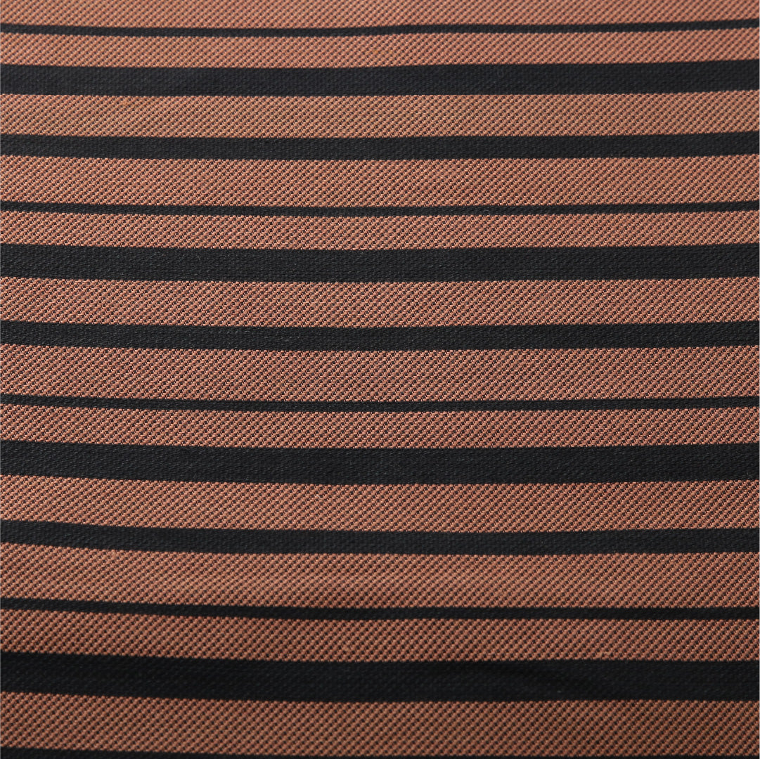 八寸名古屋帯 帯丈340cm カジュアル 開き仕立て 全通 未仕立て Sランク 正絹 博多織 縞 朱系 1224-03821