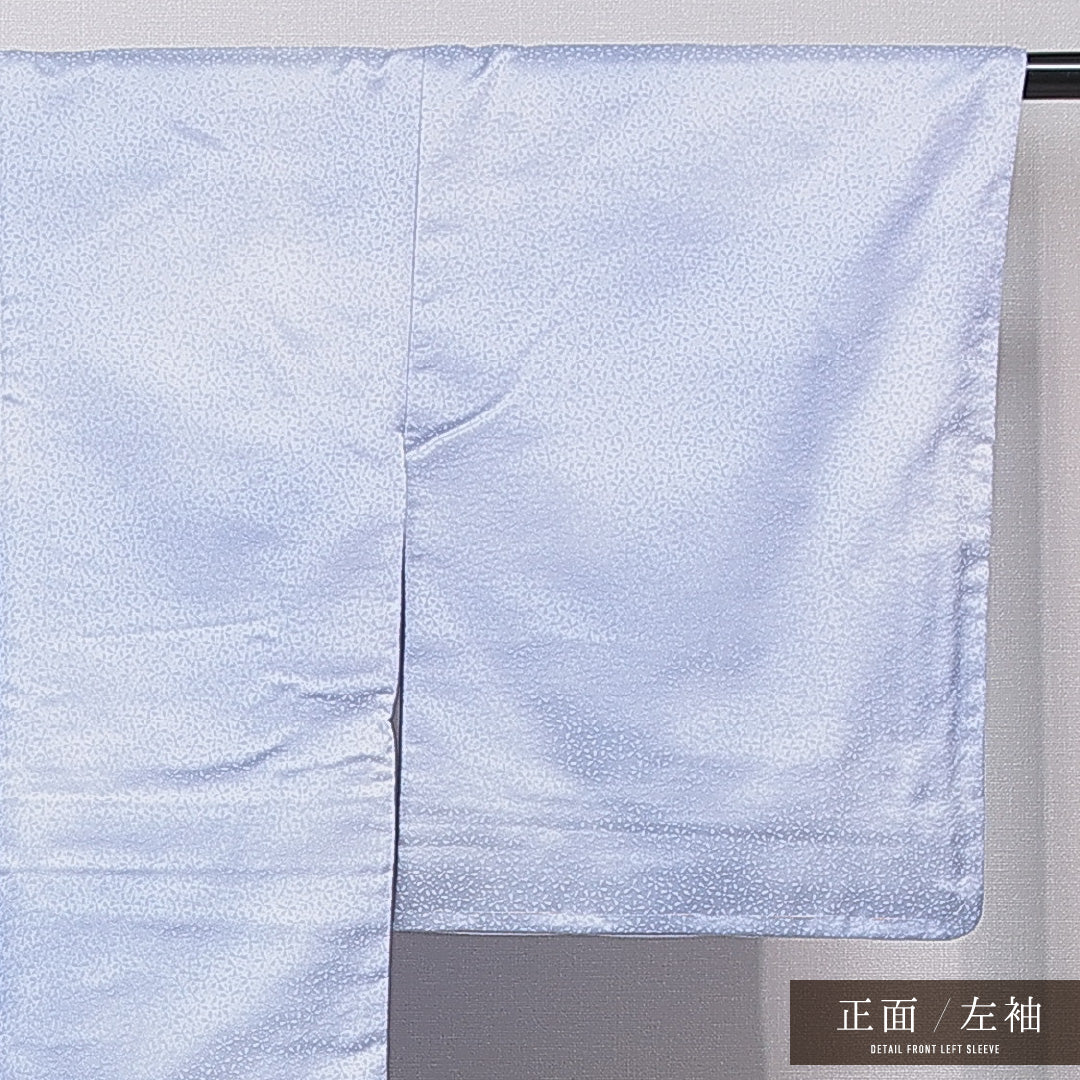 洗える着物 付下げ 袷 身丈159cm 裄丈66cm ポリエステル Sランク インフォーマル 広衿 Mサイズ 青海波 水色系 RP 1218-15791