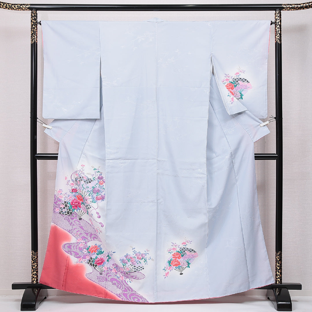 中古・リサイクル 訪問着】 洗える着物 袷 身丈163cm 裄丈65cm