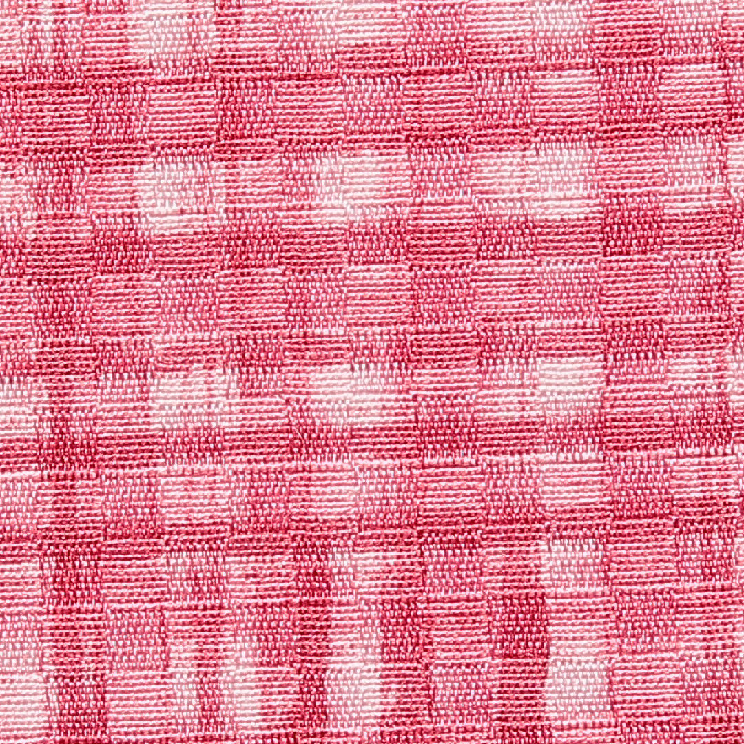 小紋 洗える着物 袷 身丈158cm 裄丈63cm ポリエステル Aランク Mサイズ 広衿 インフォーマル 格子 ピンク系 1215-16393