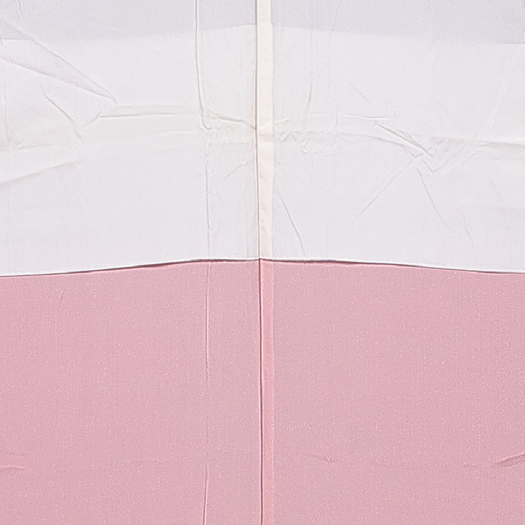 小紋 袷 身丈165cm 裄丈64cm 正絹 Aランク XLサイズ 広衿 インフォーマル 部分絞り 花柄 紫系 1215-16667