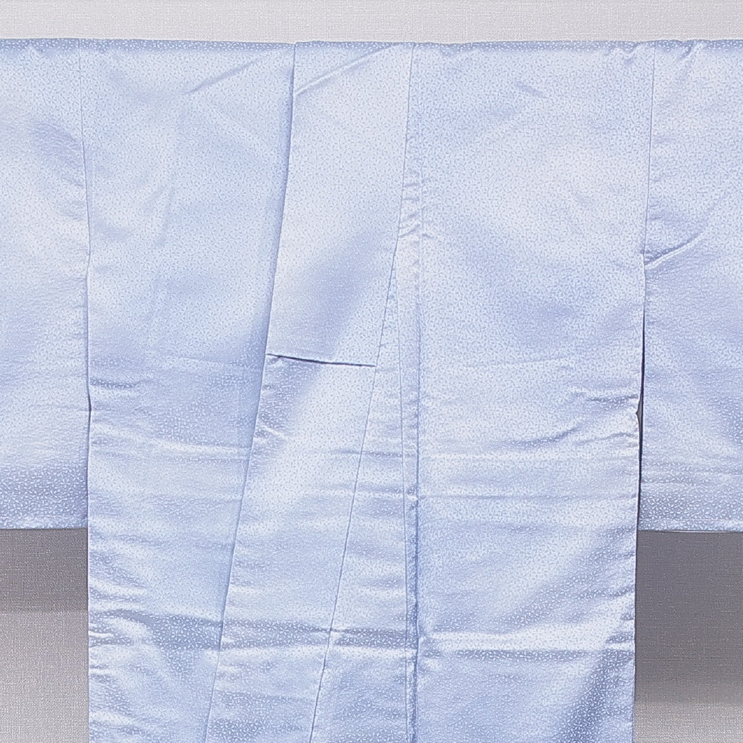 洗える着物 付下げ 袷 身丈159cm 裄丈66cm ポリエステル Sランク インフォーマル 広衿 Mサイズ 青海波 水色系 RP 1218-15791