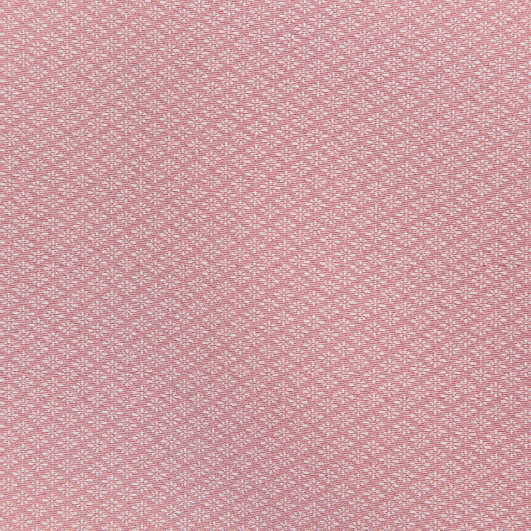 江戸小紋 袷 身丈165cm 裄丈68cm 正絹 Sランク XLサイズ 広衿 インフォーマル ガード加工 花菱 ピンク系 1262-16230