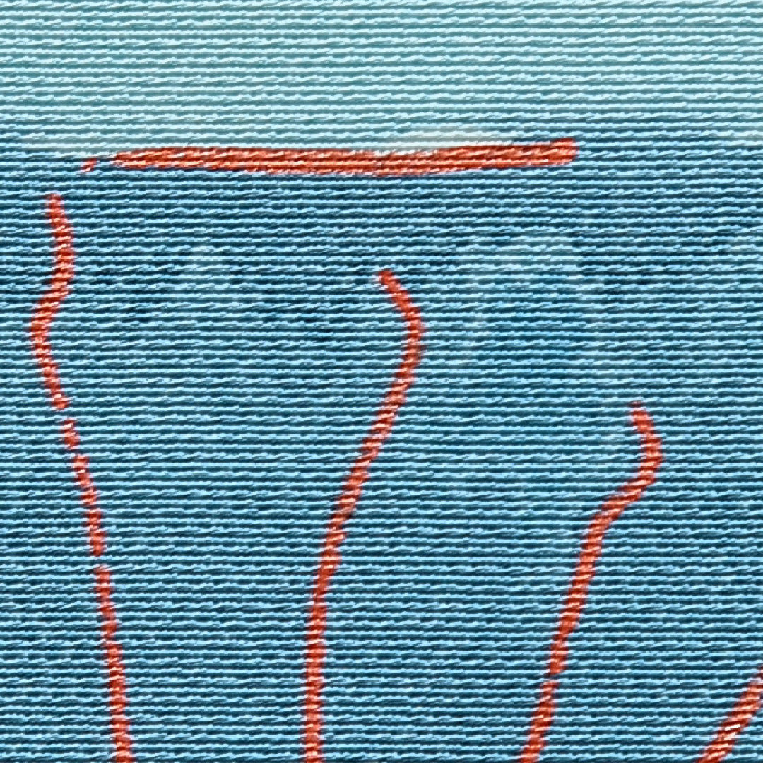 小紋 袷 身丈168cm 裄丈67cm 正絹 Cランク XLサイズ 広衿 インフォーマル 抽象柄 青系 水色系 1215-15656