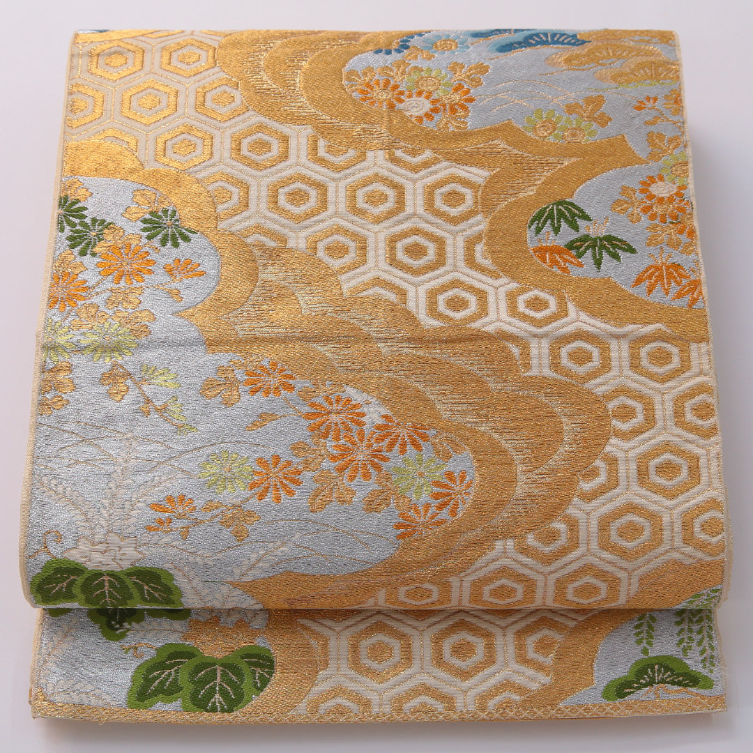 中古・リサイクル 袋帯】 帯丈404cm フォーマル 六通 Cランク 正絹