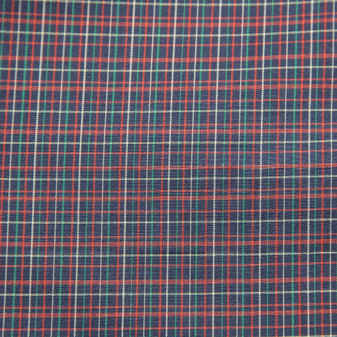 紬（大島紬） 袷 身丈157cm 裄丈62cm 正絹 Cランク Mサイズ 広衿 インフォーマル 格子 多色系 1216-15669