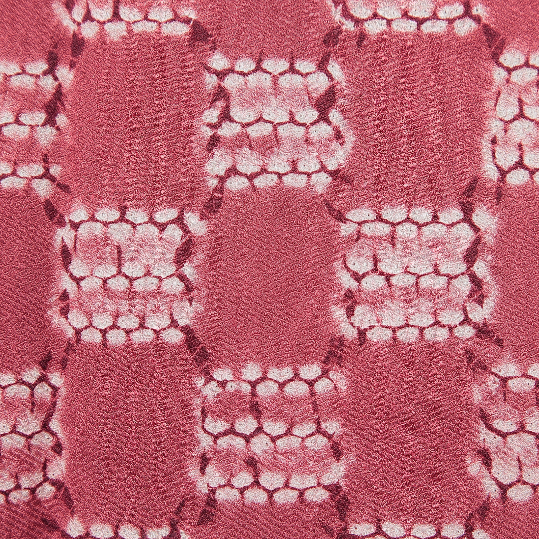 道中着 袷 身丈72cm 裄丈62cm 正絹 Aランク Sサイズ カジュアル 創作柄 ピンク系 1264-15122