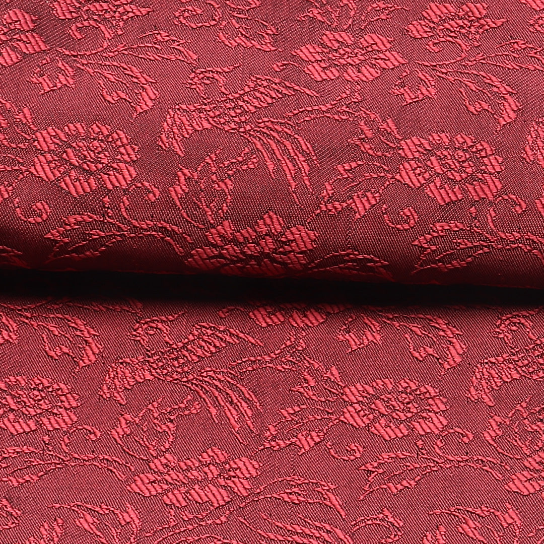 アンティーク 半幅帯 帯丈320cm 小袋帯 全通 帯芯なし Aランク 正絹 花喰鳥 牡丹 赤系 1225-00627