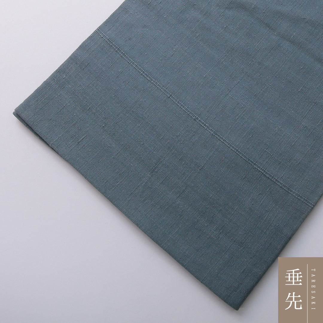 袋帯 帯丈456cm フォーマル ポイント柄 Bランク 正絹 汕頭刺繡 菊 青系 緑系 1223-02067