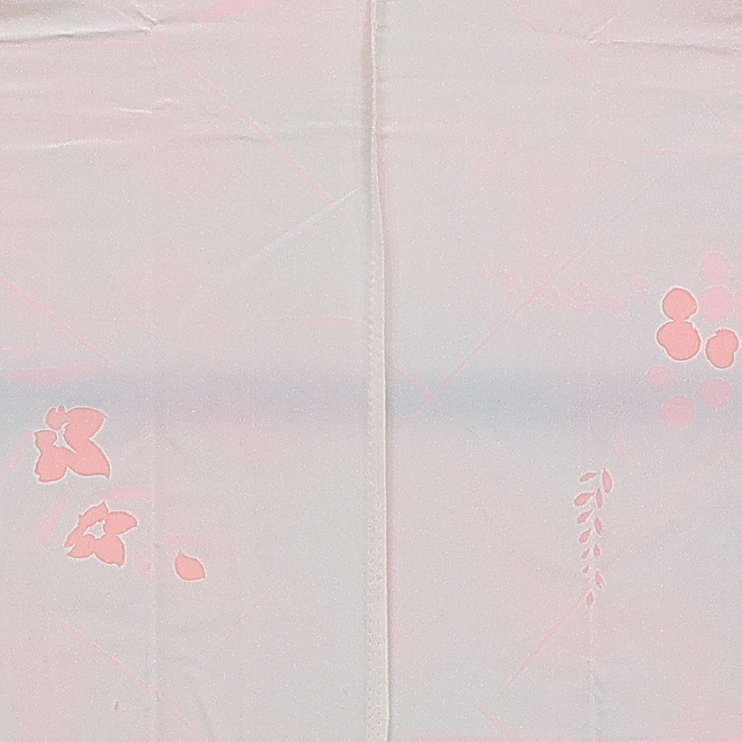 長襦袢 無双袖 身丈128cm 裄丈62cm 正絹 Aランク Lサイズ 創作柄 ピンク系 RP 1239-16499