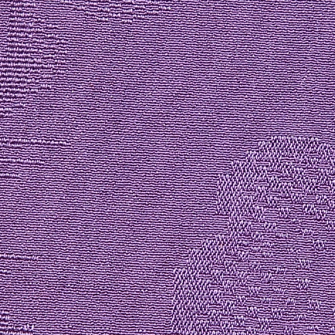 アンティーク 色無地 袷 身丈153cm 裄丈61cm 正絹 Aランク Sサイズ バチ衿 蜀江 菊 紫系 1214-15663