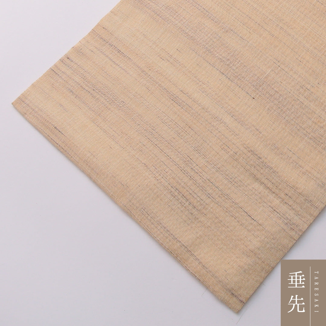 九寸名古屋帯（紬） 帯丈381cm カジュアル 名古屋仕立て ポイント柄 Cランク 正絹 紫陽花 クリーム系 1224-03255