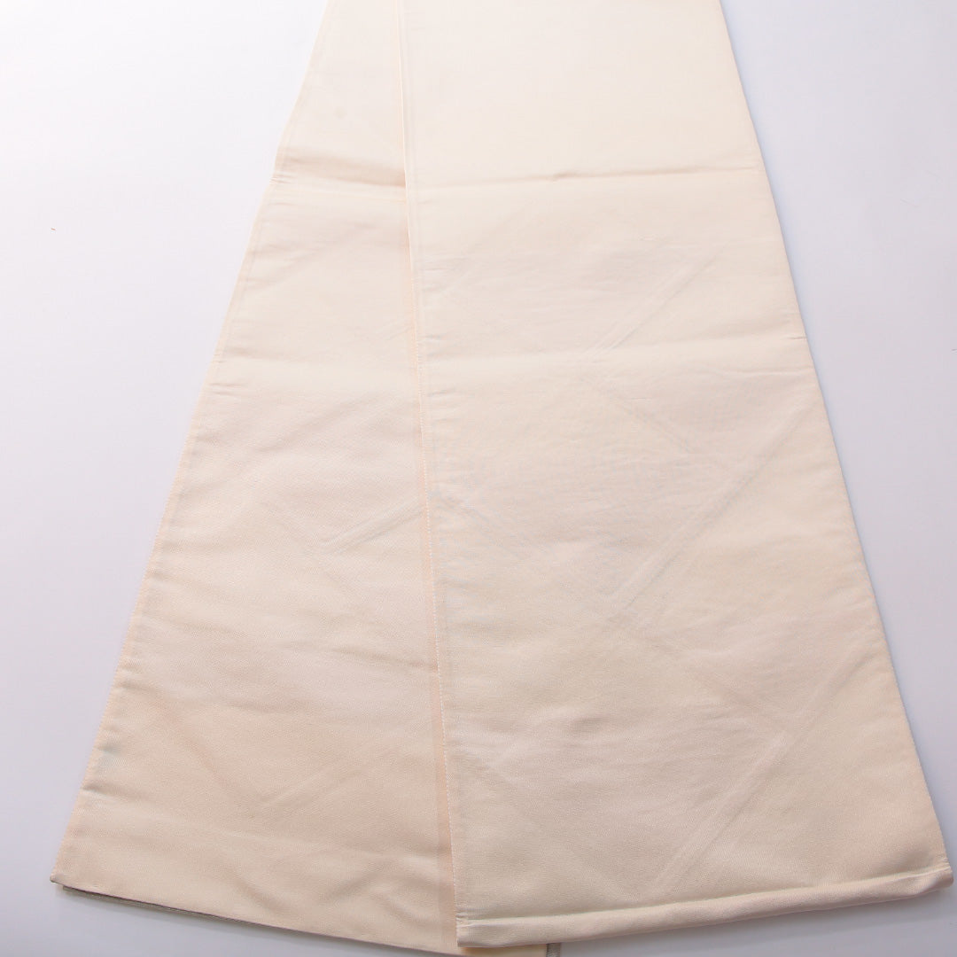 袋帯 帯丈450cm フォーマル 六通 Sランク 正絹 菊 銀系 1223-01980