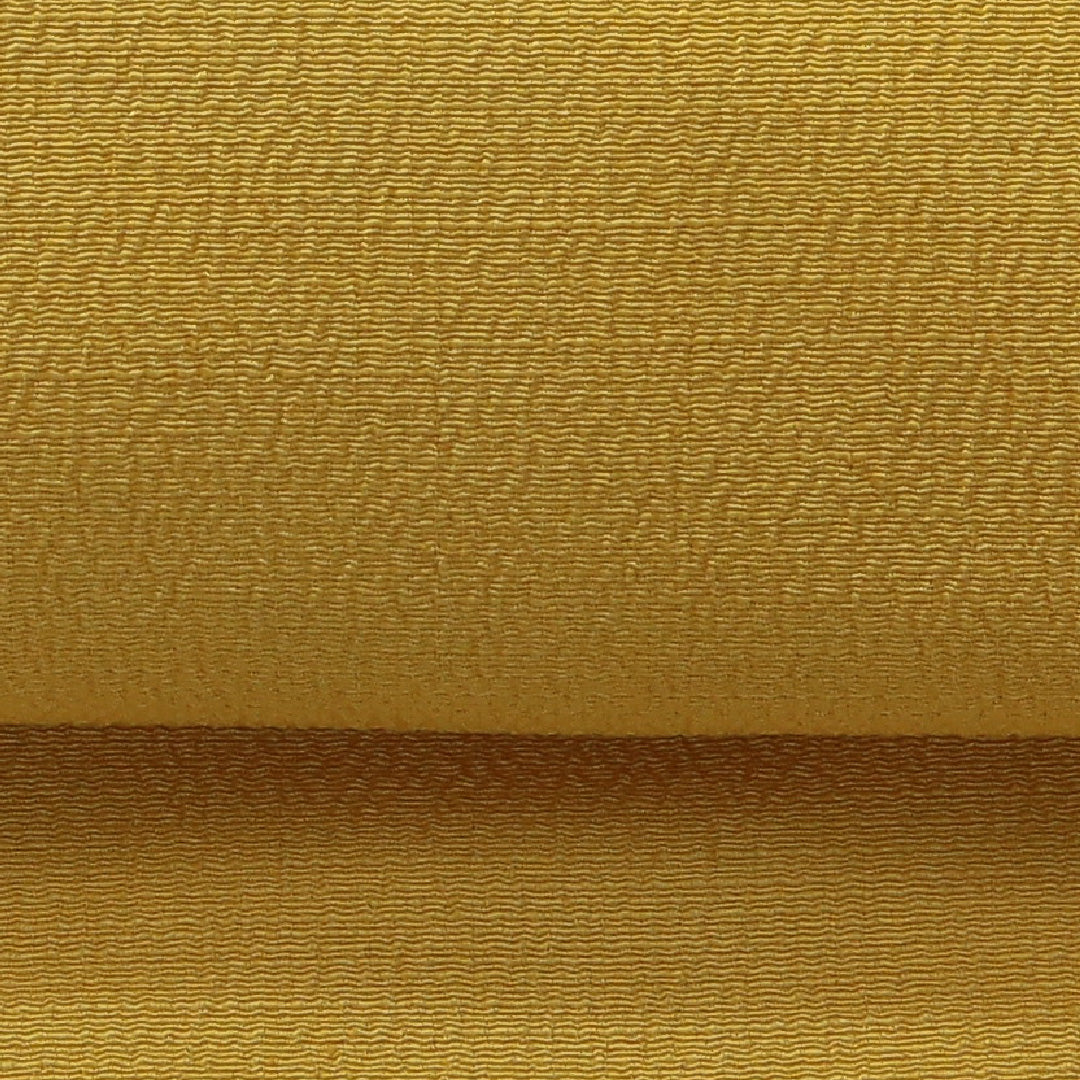 アンティーク 九寸名古屋帯 帯丈361cm セミフォーマル 名古屋仕立て ポイント柄 Bランク 正絹 染め帯 ちりめん 江戸紅型 鳳凰 黄系 1224-03705