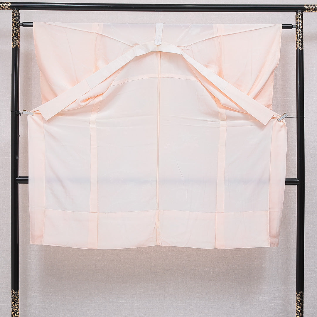 長襦袢 無双袖 身丈125cm 裄丈61cm 正絹 Sランク Mサイズ ピンク系 RP 1239-16688