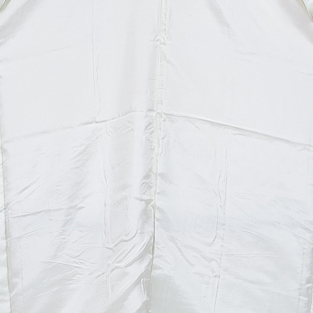 長襦袢 無双袖 身丈127cm 裄丈63cm 正絹 Cランク Mサイズ 花柄 水色系 1229-16691