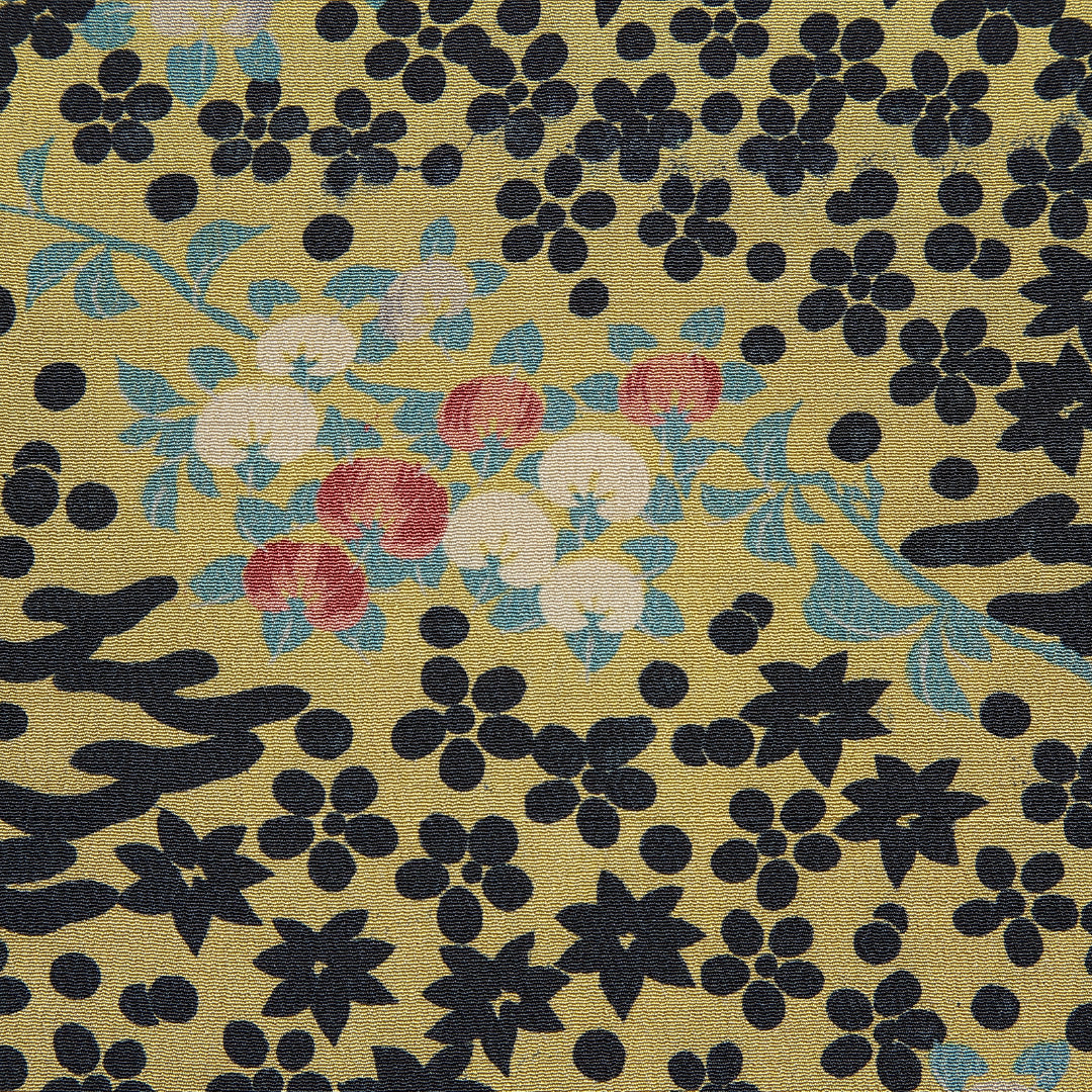 羽織 袷 身丈75cm 裄丈60cm 正絹 Aランク Sサイズ カジュアル 紐あり 橘 紅葉 緑系 1217-15124