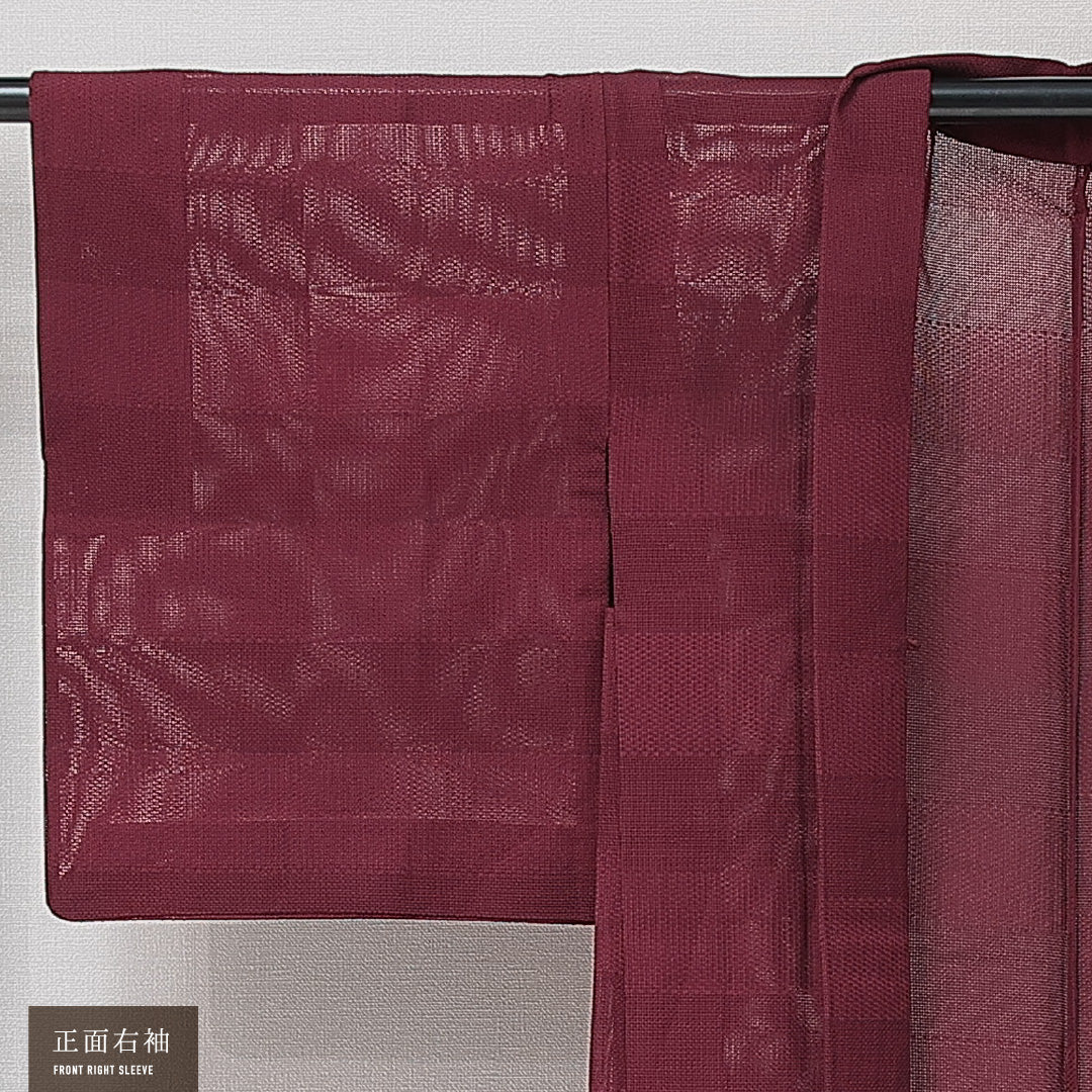 夏物 羽織 夏物 身丈75cm 裄丈62cm 正絹 Sランク カジュアル Sサイズ 創作柄 紫系 M4 1232-15271