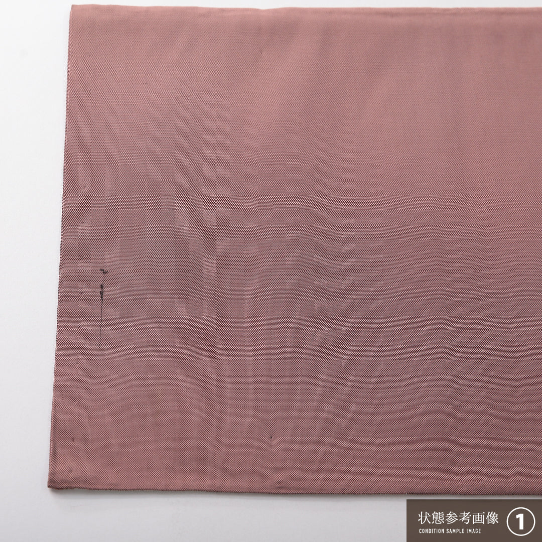 袋帯 帯丈408cm 正絹 六通 セミフォーマル 綴れ織 唐草華文 ピンク系 1243-02128