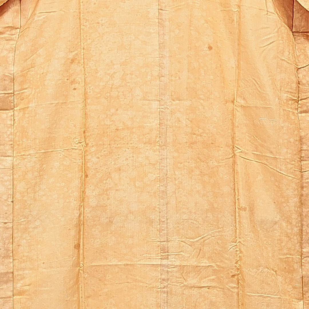 アンティーク 長襦袢 袷 身丈126cm 裄丈63cm 正絹 Bランク Mサイズ 菱 黄系 RP 1239-15402
