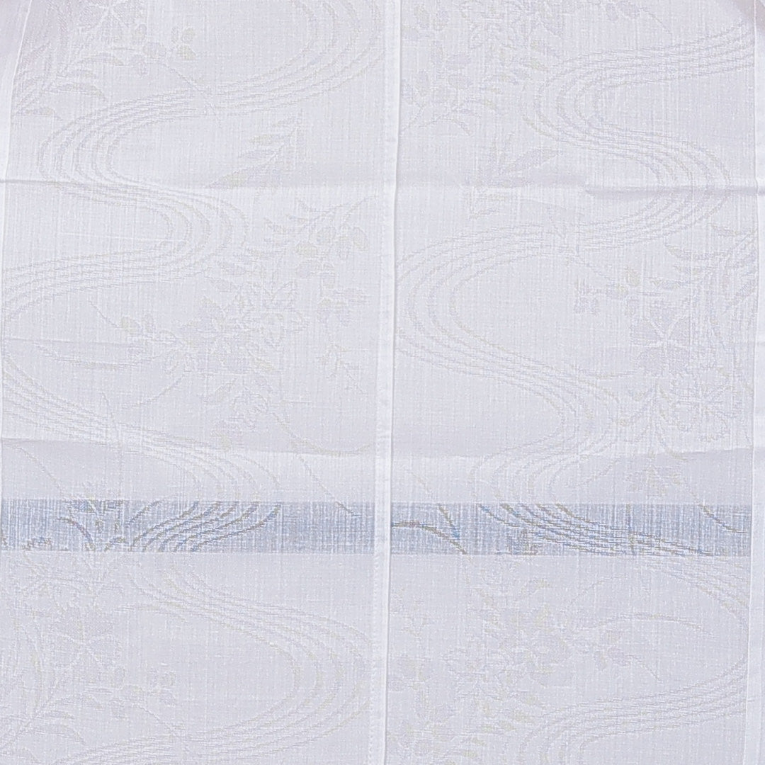 夏物 長襦袢 夏物 身丈126cm 裄丈62cm 正絹 Sランク Mサイズ 古典柄 白系 RP 1239-16673